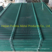 2.1m Height Green Color Powder Coated 358 Mesh Anti-Climb Clear View Fence.